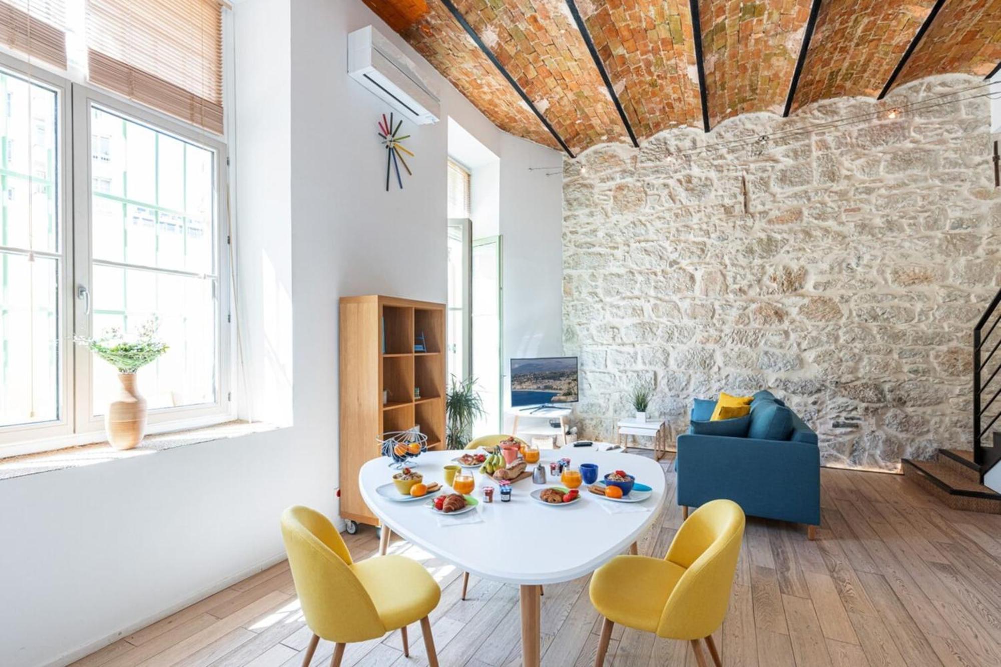 ニースGubernatis - Beautiful Duplex With Terraceアパートメント エクステリア 写真
